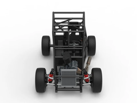 Карликова машина Базова шкала від 1 до 25 3D Принт Модель