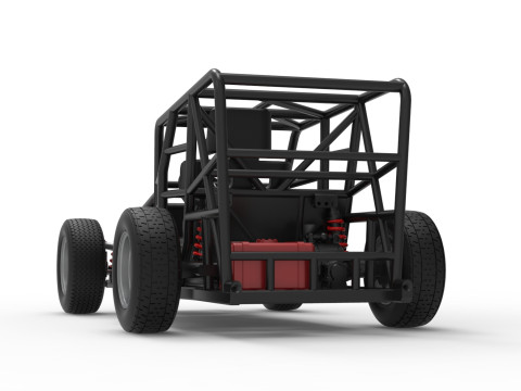 Dwarf car Base Scale 1 to 25 3D Print Model