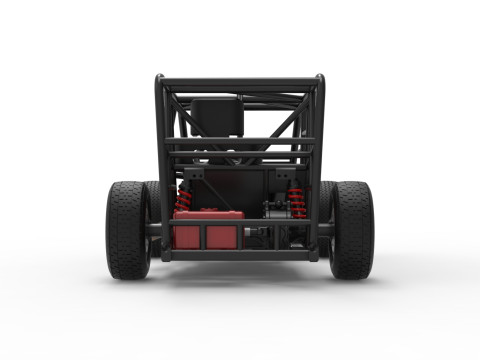 Dwarf car Base Scale 1 to 25 3D Print Model