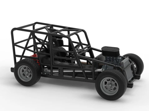 Карликова машина Базова шкала від 1 до 25 3D Принт Модель