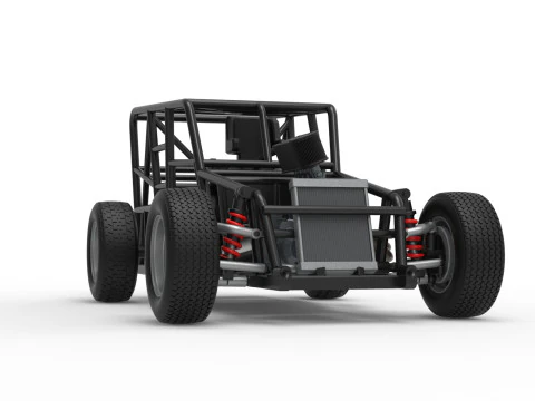 Карликова машина Базова шкала від 1 до 25 3D Принт Модель