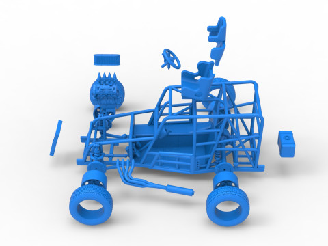 Dwarf car Base Scale 1 to 25 3D Print Model