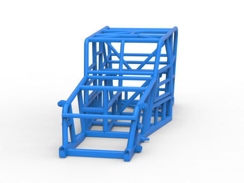 Frame of Dwarf car Scale 1 to 25 3D Print Model