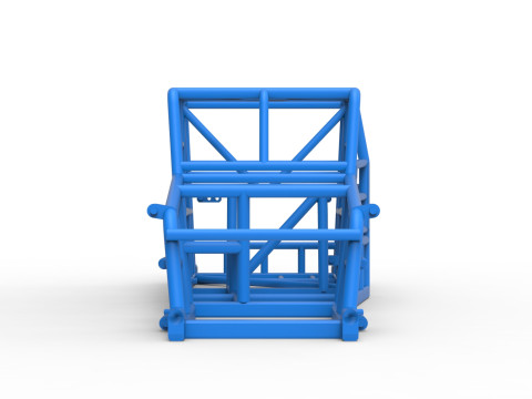 Frame of Dwarf car Scale 1 to 25 3D Print Model