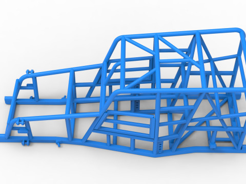 Frame of Dwarf car Scale 1 to 25 3D Print Model