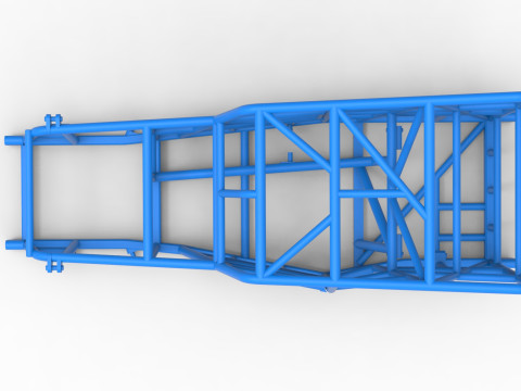 Frame of Dwarf car Scale 1 to 25 3D Print Model