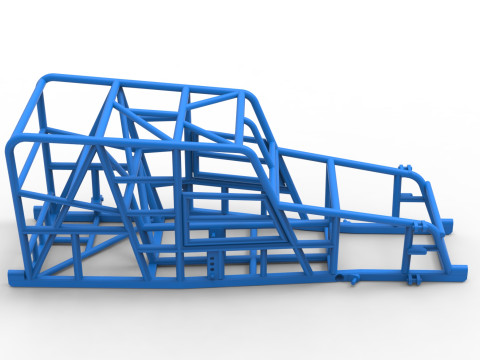 Frame of Dwarf car Scale 1 to 25 3D Print Model