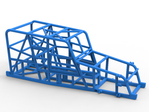 Frame of Dwarf car Scale 1 to 25 3D Print Model