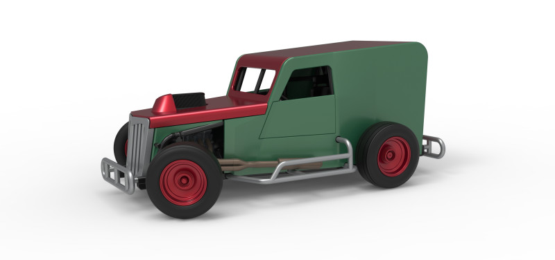 Dwarf car while turning Scale 1 to 25 3D Print Model .c4d .max .obj .3ds .fbx .stl .blend