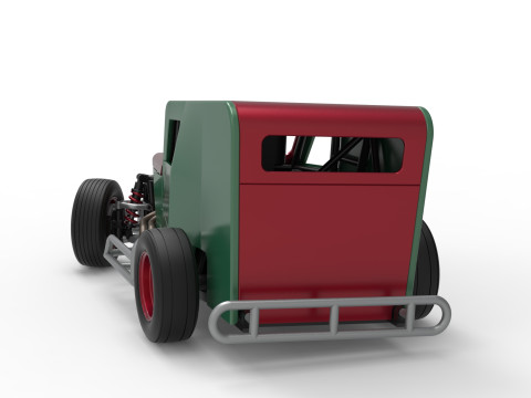 Dwarf car while turning Scale 1 to 25 3D Print Model