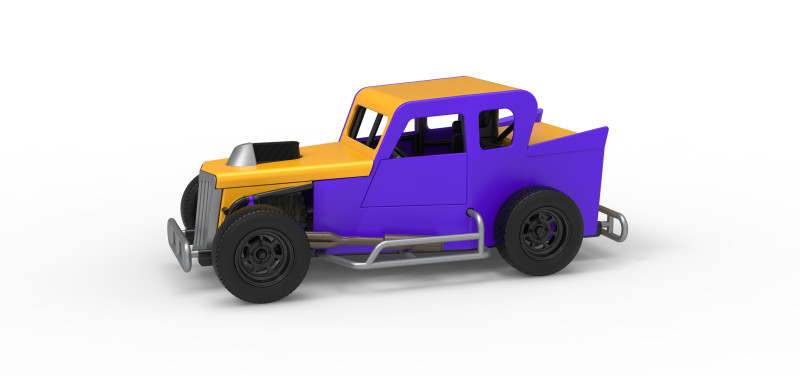 Dwarf car Version 2 Scale 1 to 25 3D Print Model .c4d .max .obj .3ds .fbx .stl .blend