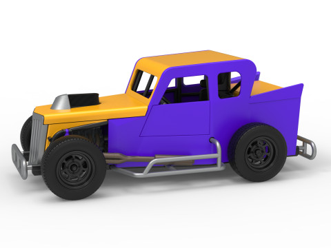 Dwarf car Version 2 Scale 1 to 25 3D Print Model