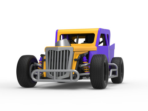 Dwarf car Version 2 Scale 1 to 25 3D Print Model