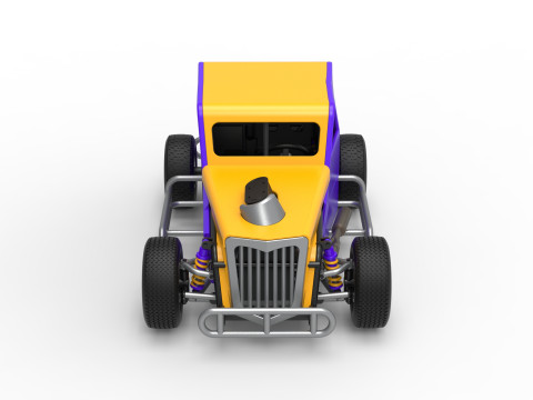 Dwarf car Version 2 Scale 1 to 25 3D Print Model