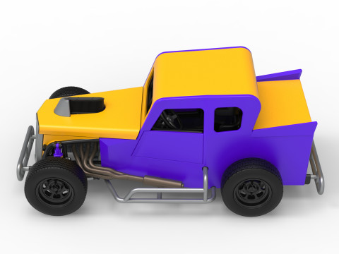 Dwarf car Version 2 Scale 1 to 25 3D Print Model