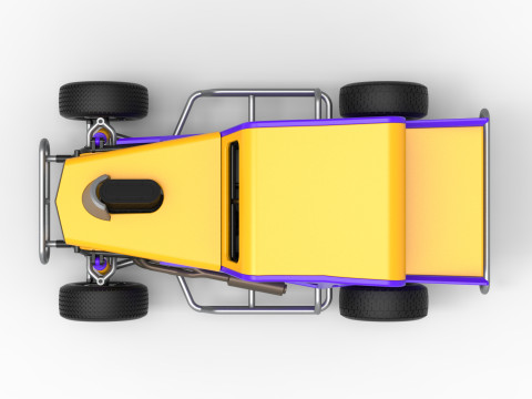 Dwarf car Version 2 Scale 1 to 25 3D Print Model