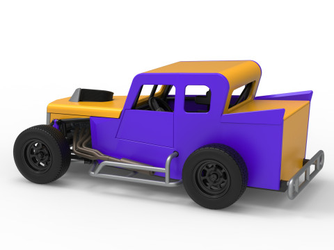 Dwarf car Version 2 Scale 1 to 25 3D Print Model