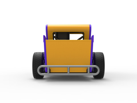 Dwarf car Version 2 Scale 1 to 25 3D Print Model