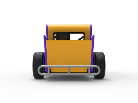Dwarf car Version 2 Scale 1 to 25 3D Print Model