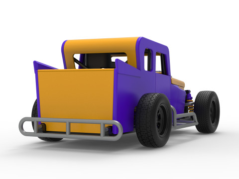 Dwarf car Version 2 Scale 1 to 25 3D Print Model