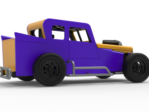 Dwarf car Version 2 Scale 1 to 25 3D Print Model