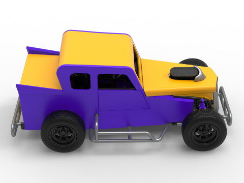 Dwarf car Version 2 Scale 1 to 25 3D Print Model
