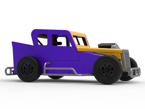 Dwarf car Version 2 Scale 1 to 25 3D Print Model