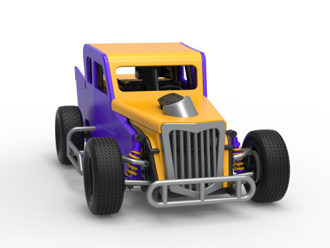 Dwarf car Version 2 Scale 1 to 25 3D Print Model
