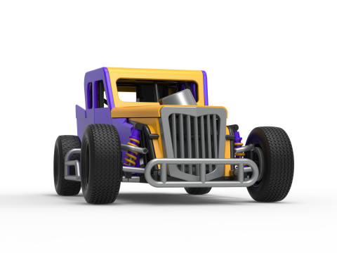 Dwarf car Version 2 Scale 1 to 25 3D Print Model