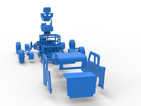 Dwarf car Version 2 Scale 1 to 25 3D Print Model