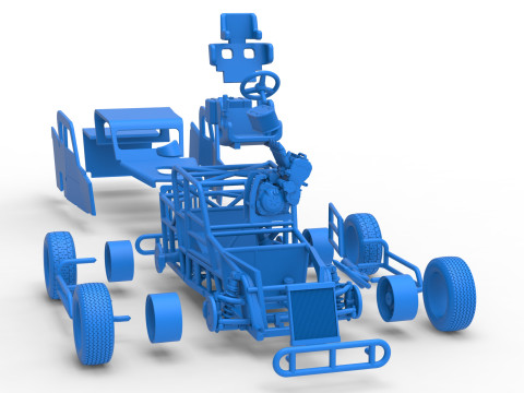 Dwarf car Version 2 Scale 1 to 25 3D Print Model
