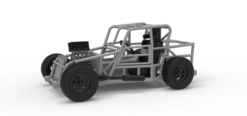 Dwarf car Base Version 2 Scale 1 to 25 3D Print Model .c4d .max .obj .3ds .fbx .stl .blend