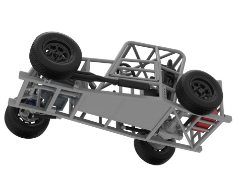 Dwarf car Base Version 2 Scale 1 to 25 3D Print Model