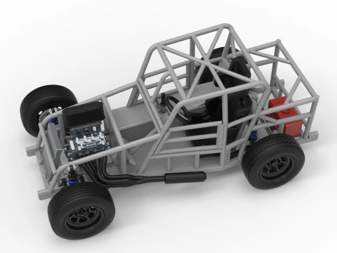 Dwarf car Base Version 2 Scale 1 to 25 3D Print Model
