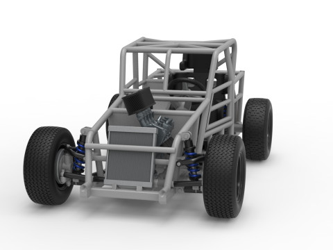 Dwarf car Base Version 2 Scale 1 to 25 3D Print Model