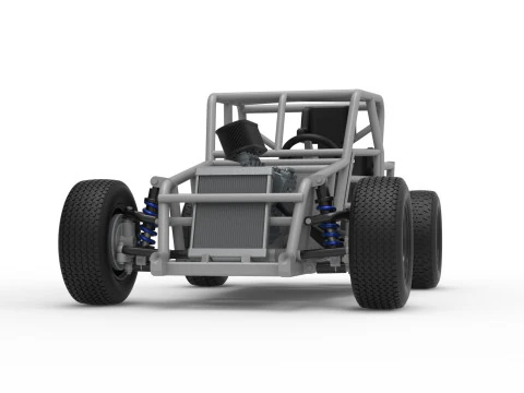 Dwarf car Base Version 2 Scale 1 to 25 3D Print Model