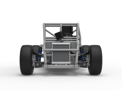 Dwarf car Base Version 2 Scale 1 to 25 3D Print Model