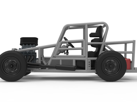 Dwarf car Base Version 2 Scale 1 to 25 3D Print Model