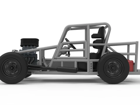 Dwarf car Base Version 2 Scale 1 to 25 3D Print Model
