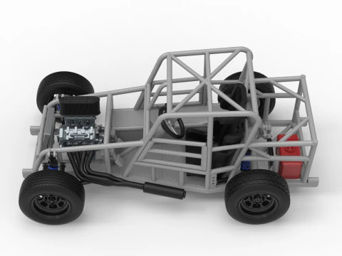 Dwarf car Base Version 2 Scale 1 to 25 3D Print Model