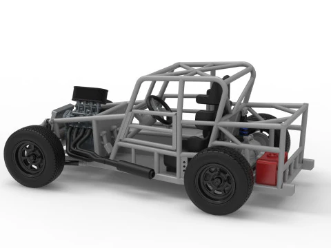 Dwarf car Base Version 2 Scale 1 to 25 3D Print Model