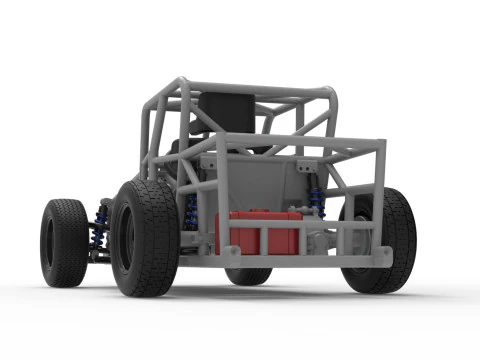 Dwarf car Base Version 2 Scale 1 to 25 3D Print Model