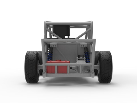 Dwarf car Base Version 2 Scale 1 to 25 3D Print Model