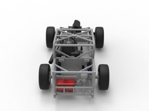 Dwarf car Base Version 2 Scale 1 to 25 3D Print Model