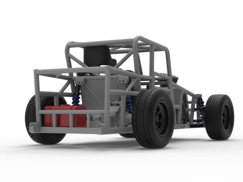 Dwarf car Base Version 2 Scale 1 to 25 3D Print Model