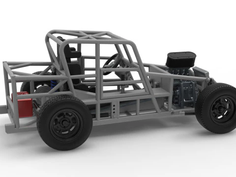 Dwarf car Base Version 2 Scale 1 to 25 3D Print Model