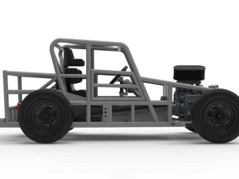 Dwarf car Base Version 2 Scale 1 to 25 3D Print Model