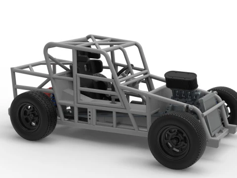 Dwarf car Base Version 2 Scale 1 to 25 3D Print Model