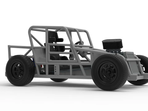 Dwarf car Base Version 2 Scale 1 to 25 3D Print Model