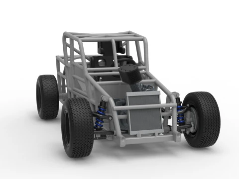 Dwarf car Base Version 2 Scale 1 to 25 3D Print Model